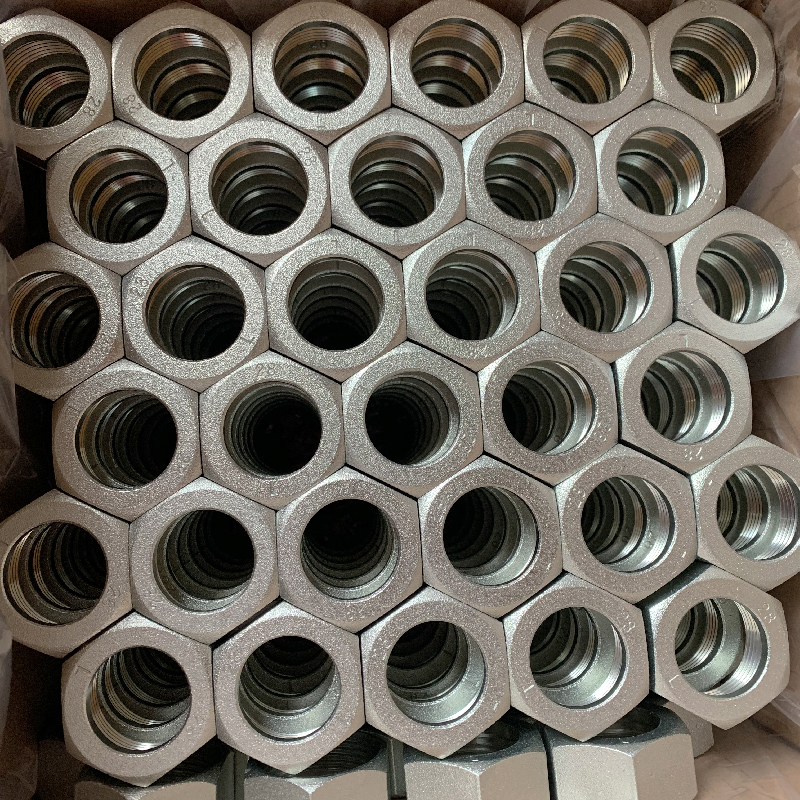 Tuercas hexagonales galvanizadas fabricante hidráulico Meric tuercas hexagonales para accesorios de tubo