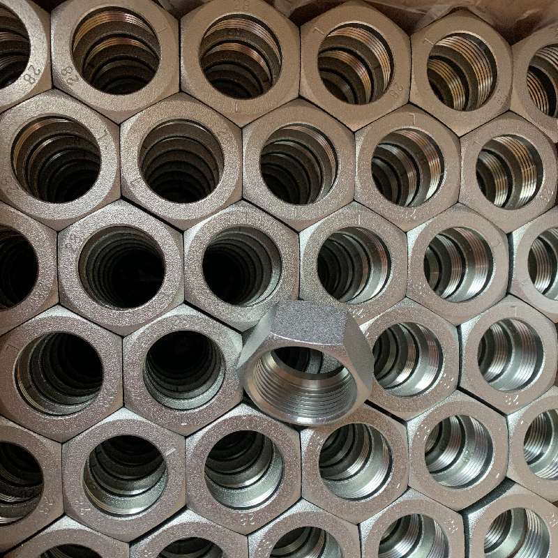 Tuercas hexagonales galvanizadas fabricante hidráulico Meric tuercas hexagonales para accesorios de tubo